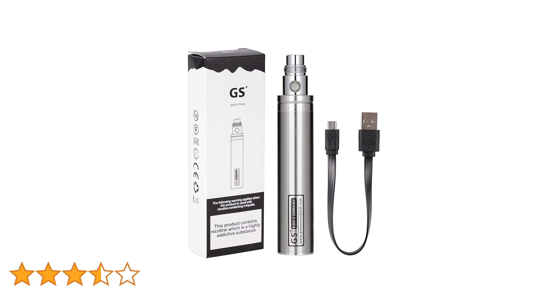 Amazon | 電子タバコ バッテリー 本体 2200mAh 底部充電 EGO CE4